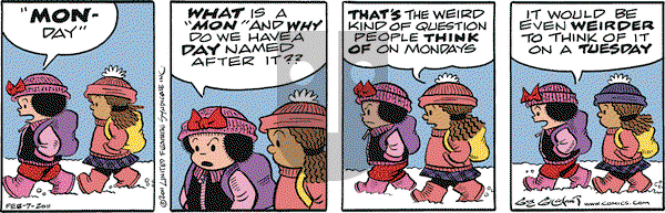 Nancy on Monday February 7, 2011 Comic Strip