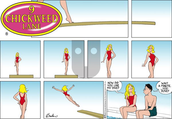 9 Chickweed Lane on Sunday August 23, 2015 Comic Strip