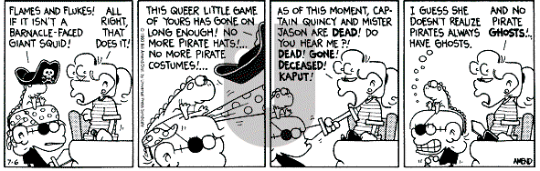FoxTrot on Thursday August 22, 1996 Comic Strip