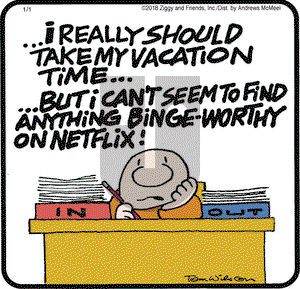 Ziggy on Monday January 1, 2018 Comic Strip