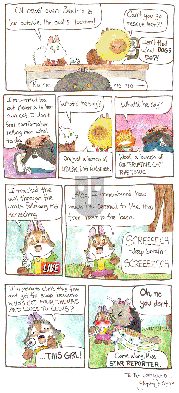 Breaking Cat News on Tuesday July 12, 2016 Comic Strip
