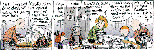 Cul de Sac on Tuesday November 26, 2013 Comic Strip