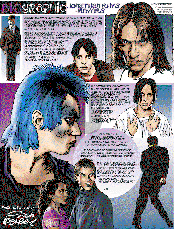 Biographic on Sunday September 18, 2005 Comic Strip