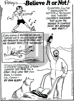 Ripley's Believe It or Not on Sunday July 11, 1999 Comic Strip