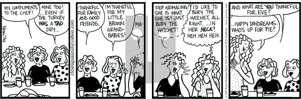 Clear Blue Water on Thursday November 22, 2007 Comic Strip