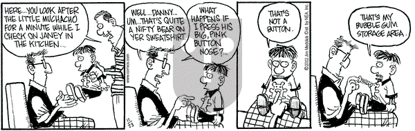 Monty on Saturday November 23, 2002 Comic Strip