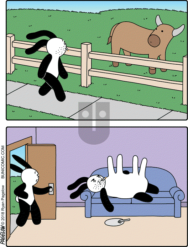 Buni on Friday April 13, 2018 Comic Strip
