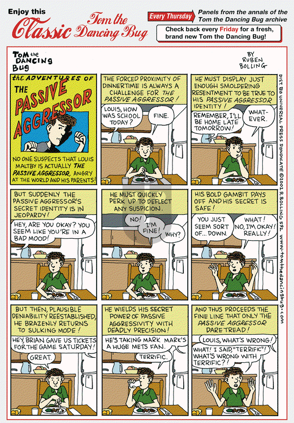 Tom the Dancing Bug on Thursday August 9, 2012 Comic Strip
