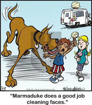Marmaduke on Monday May 9, 2016 Comic Strip