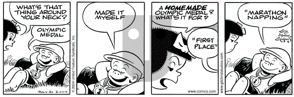 Nancy - Saturday July 31, 2004 Comic Strip