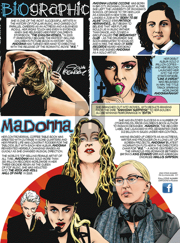 Biographic on Sunday October 9, 2011 Comic Strip