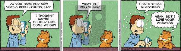 Garfield - Saturday January 1, 2022 Comic Strip