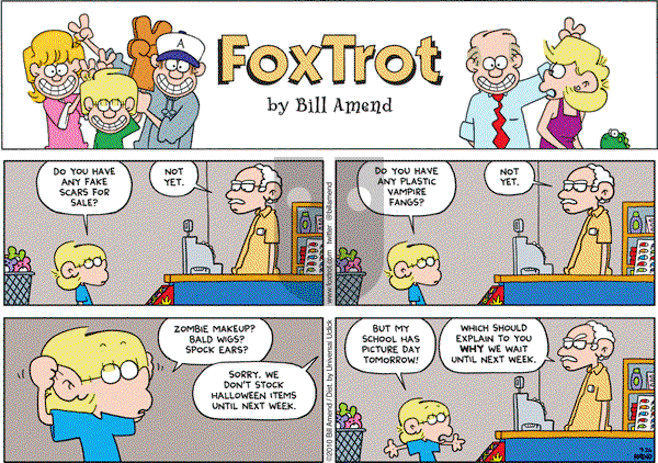FoxTrot on Sunday September 26, 2010 Comic Strip