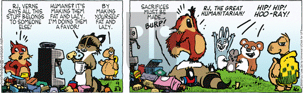 Over the Hedge on Thursday September 22, 2016 Comic Strip