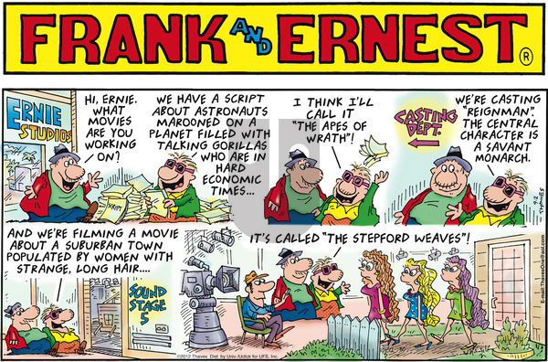 Frank and Ernest on Sunday September 2, 2012 Comic Strip