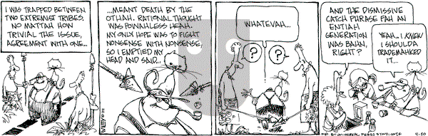 Non Sequitur on Saturday April 20, 2002 Comic Strip