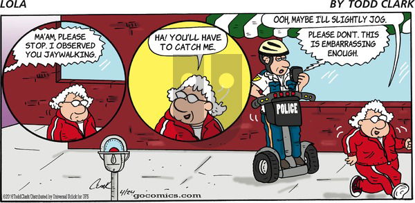 Lola on Sunday April 24, 2016 Comic Strip