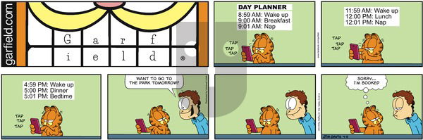 Garfield on Sunday April 5, 2015 Comic Strip