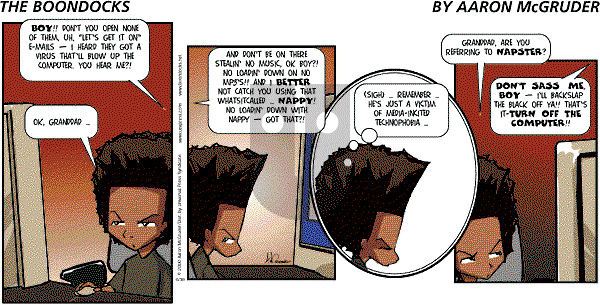 The Boondocks on Sunday January 20, 2008 Comic Strip