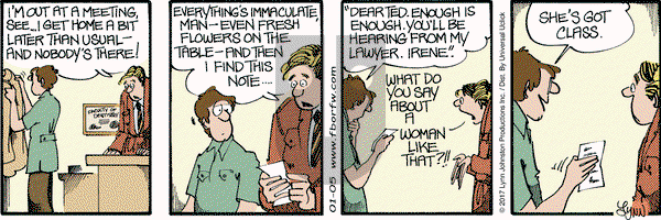 For Better or For Worse - Thursday January 5, 2017 Comic Strip