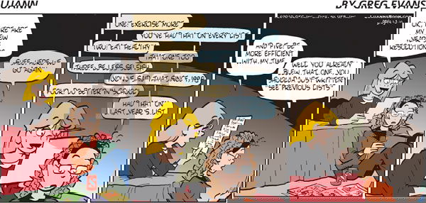 Luann on Sunday January 3, 2010 Comic Strip