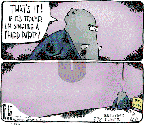 Tom Toles on Thursday April 28, 2016 Comic Strip