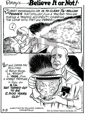 Ripley's Believe It or Not on Sunday May 12, 2002 Comic Strip