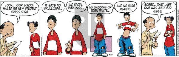 Baldo on Monday August 20, 2001 Comic Strip