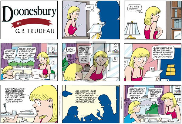 Doonesbury on Sunday August 26, 2001 Comic Strip
