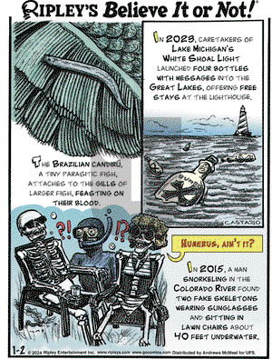 Ripley's Believe It or Not - Tuesday January 2, 2024 Comic Strip