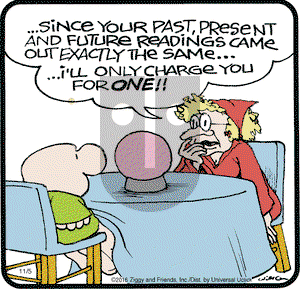 Ziggy on Saturday November 5, 2016 Comic Strip