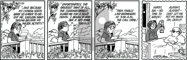 Doonesbury on Monday March 1, 1976 Comic Strip