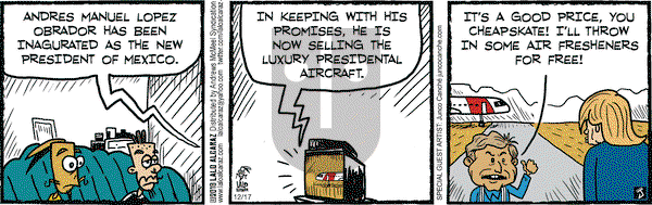 La Cucaracha on Monday December 17, 2018 Comic Strip