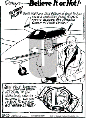 Ripley's Believe It or Not on Monday October 13, 2003 Comic Strip