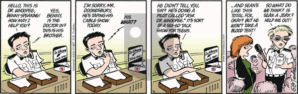 Doonesbury on Monday October 17, 2016 Comic Strip