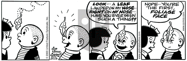 Nancy on Friday October 24, 2003 Comic Strip