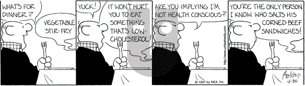 The Born Loser on Wednesday April 30, 1997 Comic Strip