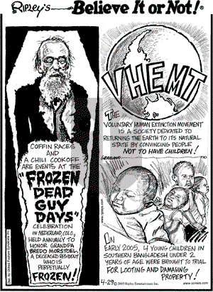 Ripley's Believe It or Not on Friday April 29, 2005 Comic Strip