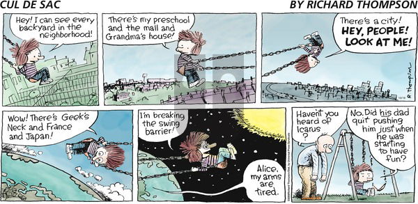 Cul de Sac on Sunday October 18, 2009 Comic Strip