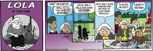 Lola on Sunday March 26, 2017 Comic Strip