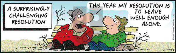 Frank and Ernest on Monday January 1, 2018 Comic Strip