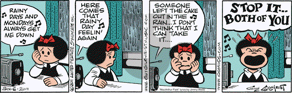 Nancy on Monday January 6, 2014 Comic Strip