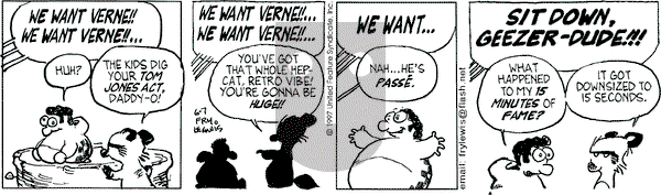 Over the Hedge on Saturday June 7, 1997 Comic Strip