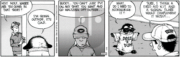 Get Fuzzy on Saturday August 23, 2003 Comic Strip