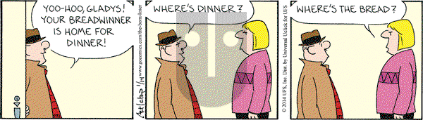 The Born Loser on Tuesday January 14, 2014 Comic Strip