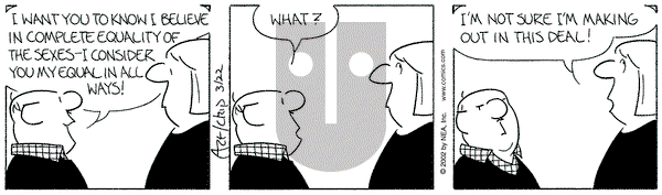 The Born Loser on Friday March 22, 2002 Comic Strip