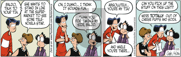 Baldo - Wednesday May 23, 2012 Comic Strip
