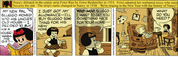 Nancy on Thursday January 11, 2018 Comic Strip