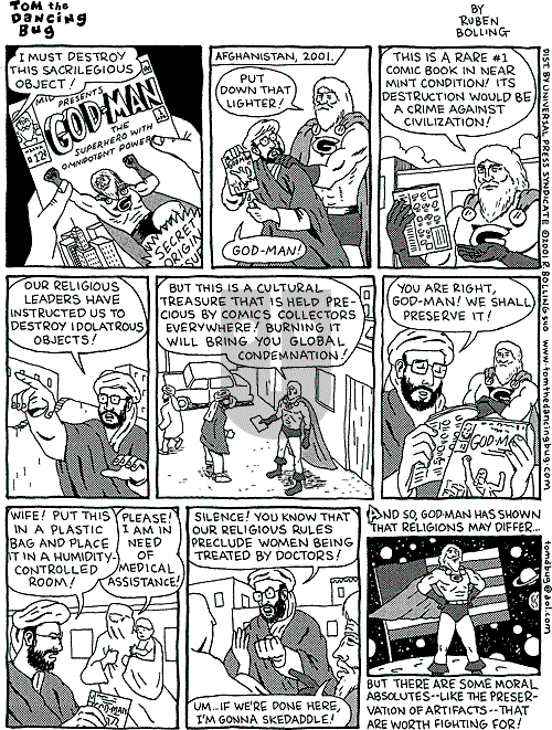 Tom the Dancing Bug on Saturday March 24, 2001 Comic Strip