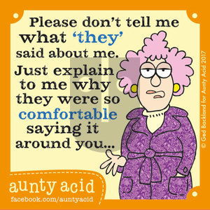 Aunty Acid on Sunday November 26, 2017 Comic Strip
